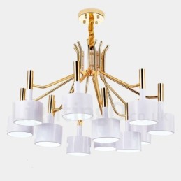 Moderne zeitgenössische 12 Licht 2 Tier Kronleuchter Lampe Licht