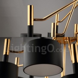 Moderne zeitgenössische 12 Licht 2 Tier Kronleuchter Lampe Licht