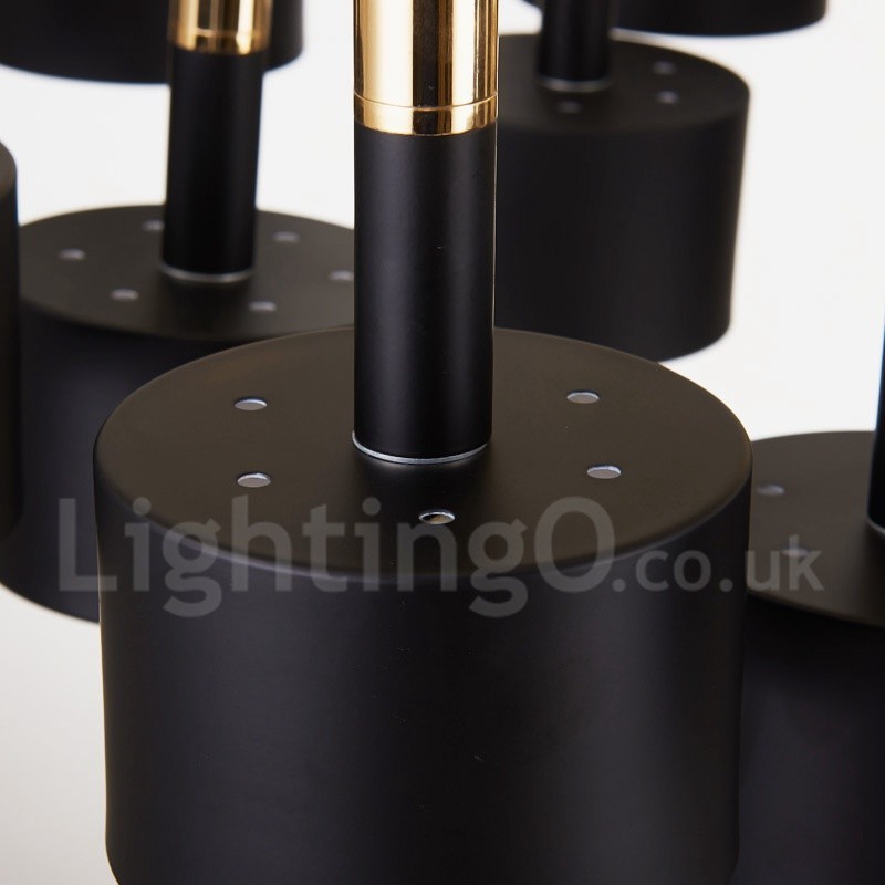 Moderne zeitgenössische 12 Licht 2 Tier Kronleuchter Lampe Licht