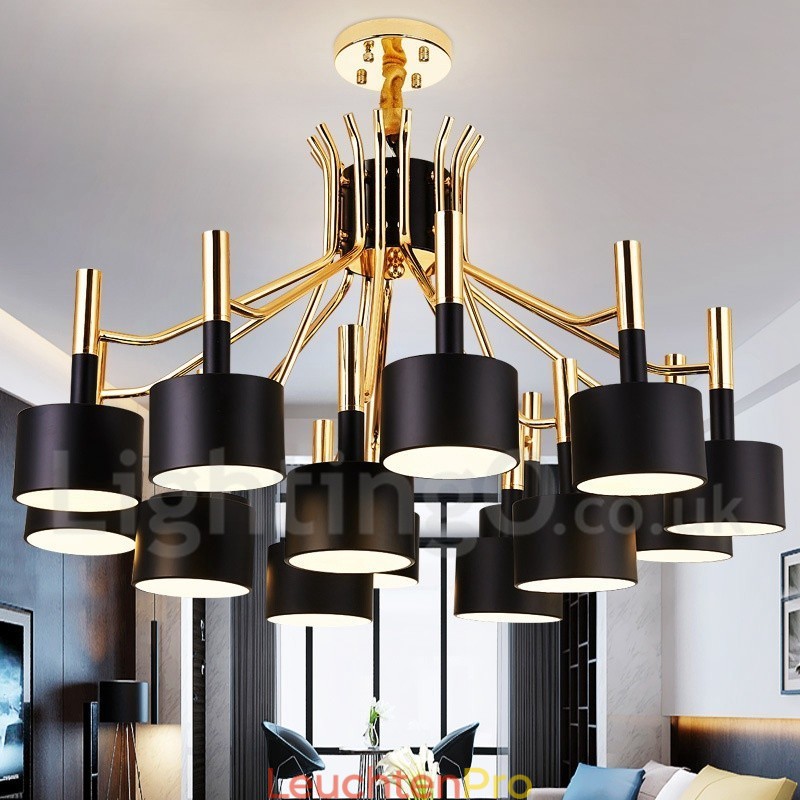 15 Licht 2 Tier Moderne zeitgenössische Stil Kronleuchter Lampe Licht