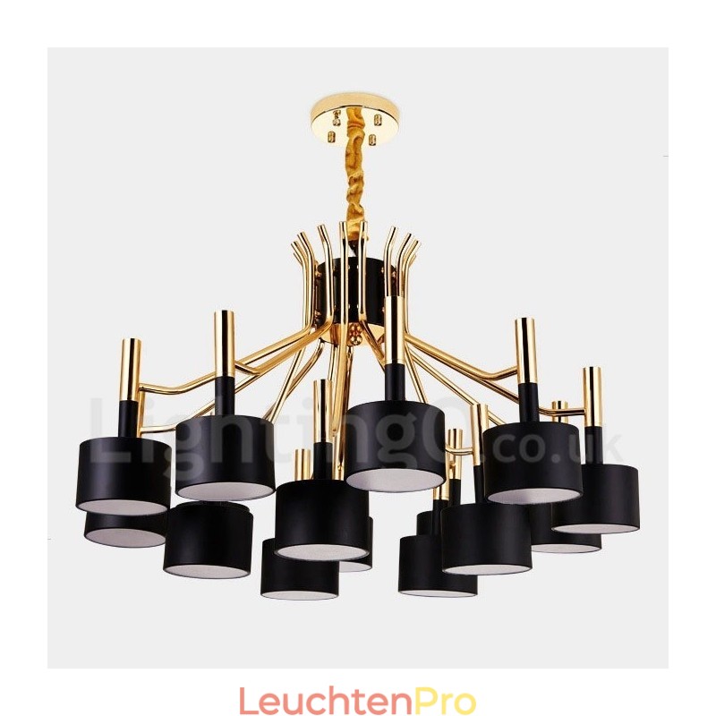 15 Licht 2 Tier Moderne zeitgenössische Stil Kronleuchter Lampe Licht