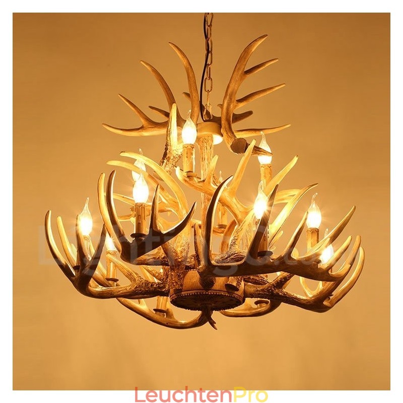 Kronleuchter im Vintage-Stil, 12 Lichter