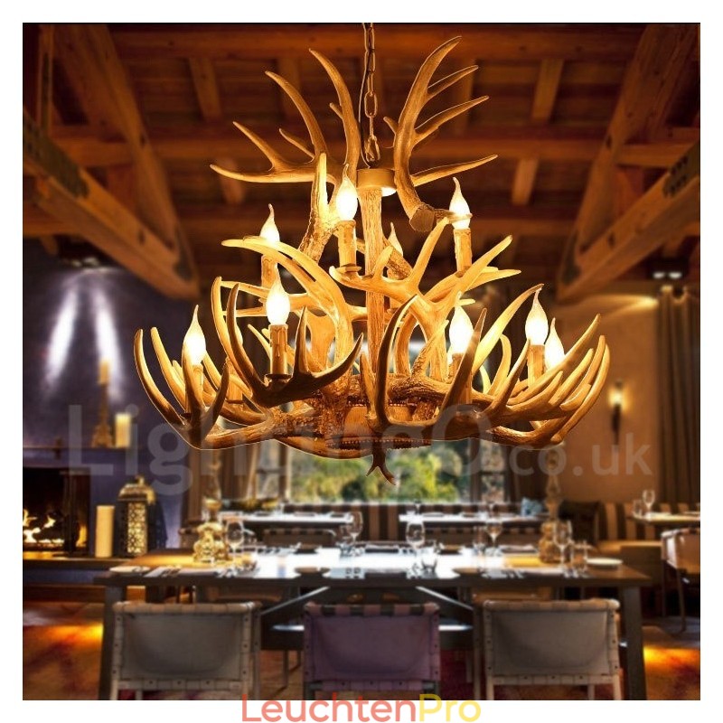 Kronleuchter im Vintage-Stil, 12 Lichter