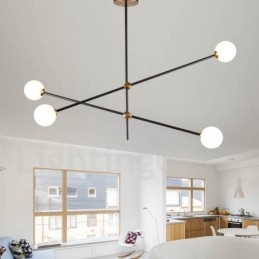 Moderne zeitgenössische 4-Licht 2-Tier Kronleuchter Licht