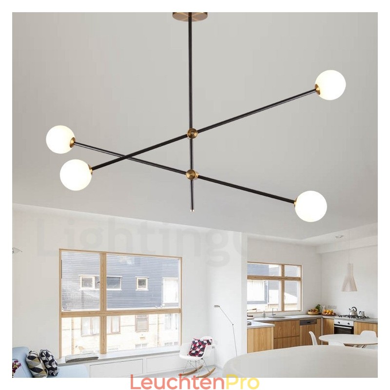 Moderne zeitgenössische 4-Licht 2-Tier Kronleuchter Licht