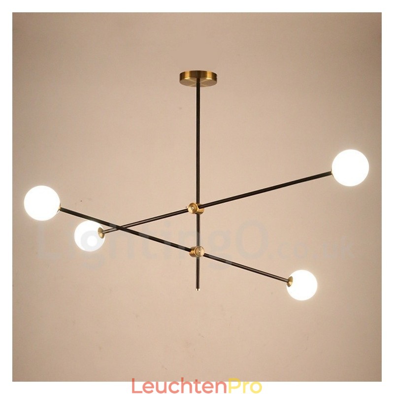 Moderne zeitgenössische 4-Licht 2-Tier Kronleuchter Licht