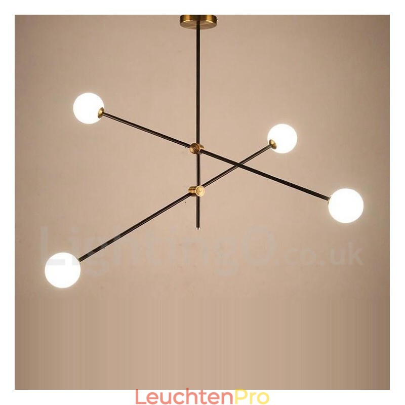 Moderne zeitgenössische 4-Licht 2-Tier Kronleuchter Licht