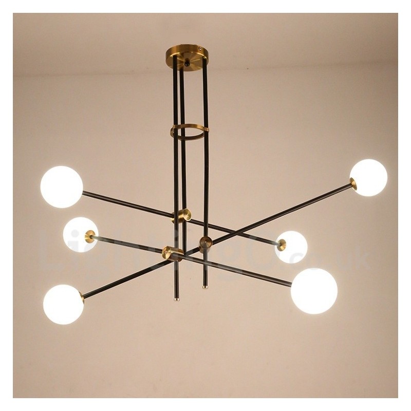 Moderne zeitgenössische 6-Licht 3-Tier Kronleuchter Licht