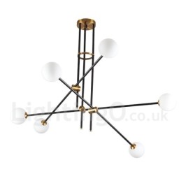Moderne zeitgenössische 6-Licht 3-Tier Kronleuchter Licht