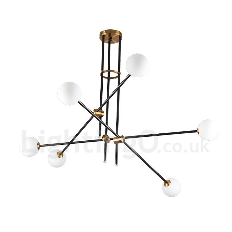 Moderne zeitgenössische 6-Licht 3-Tier Kronleuchter Licht