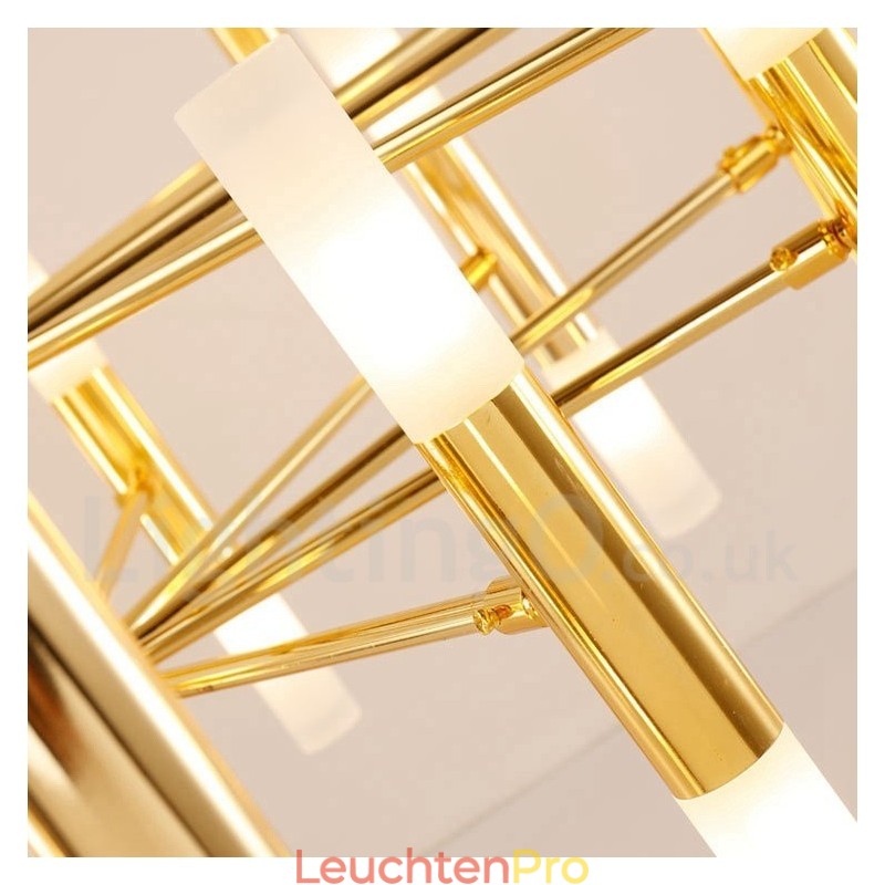 40 Licht Golden 2 Tier Moderne zeitgenössische Kronleuchter Licht Lampe
