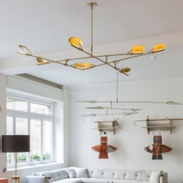 Moderne zeitgenössische 8-Licht-Kronleuchter-Lampe