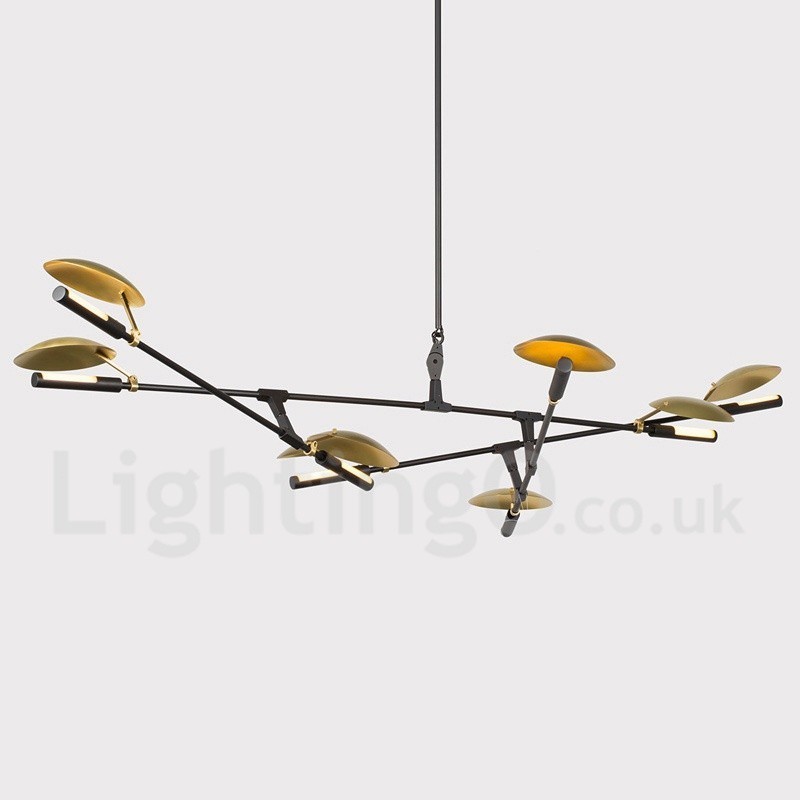 Moderne zeitgenössische 8-Licht-Kronleuchter-Lampe