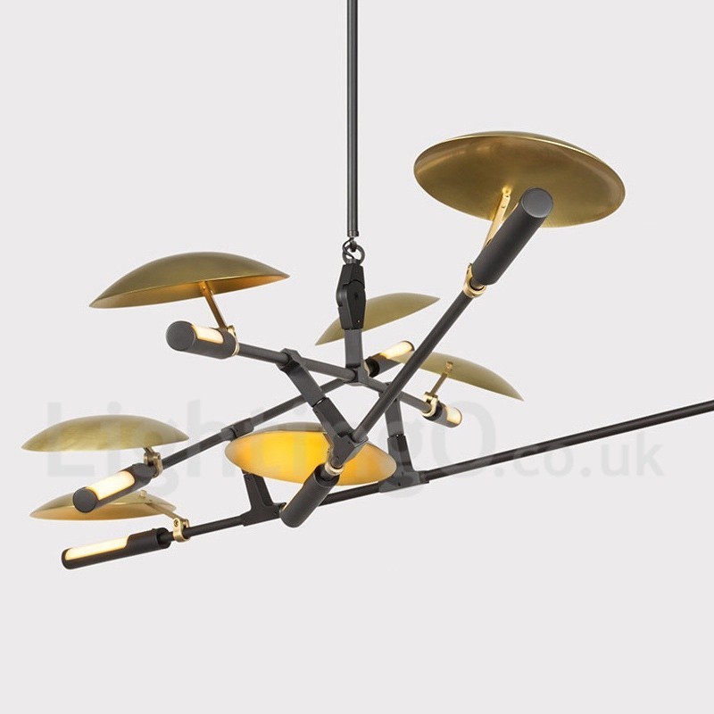 Moderne zeitgenössische 8-Licht-Kronleuchter-Lampe