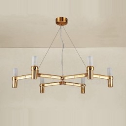 6-flammige einstöckige moderne zeitgenössische Kronleuchterlampe