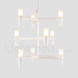 9 Licht 3 Tier Moderne zeitgenössische Kronleuchter Lampe Licht