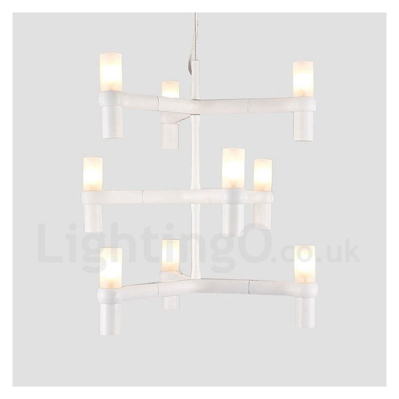 9 Licht 3 Tier Moderne zeitgenössische Kronleuchter Lampe Licht