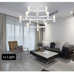 12 Licht 3 Tier Moderne zeitgenössische Kronleuchter Lampe Licht