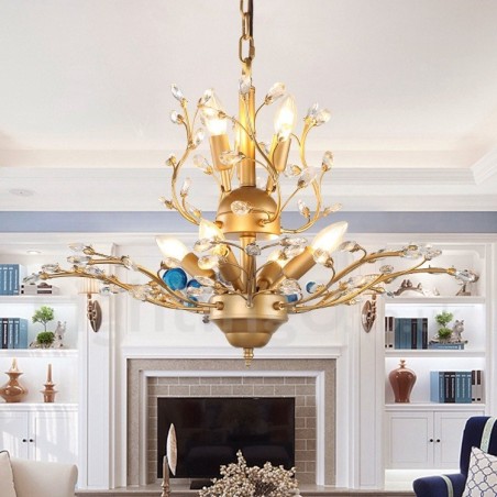 60 cm Höhe 45 cm Breite Moderne zeitgenössische 7 Licht Kronleuchter Lampe Licht 60 cm Höhe 45 cm Breite Moderne zeitgenössische 7 Licht Kronleuchter Lampe Licht