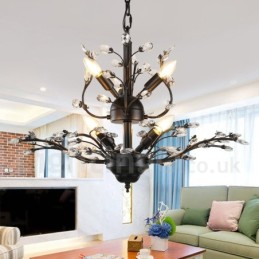 60 cm Höhe 45 cm Breite Moderne zeitgenössische 7 Licht Kronleuchter Lampe Licht