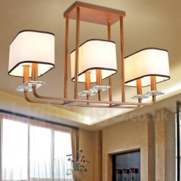 Moderne zeitgenössische 6 Licht Single Tier Kronleuchter Lampe Licht