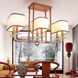 Moderne zeitgenössische 6 Licht Single Tier Kronleuchter Lampe Licht