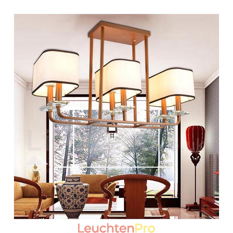 Moderne zeitgenössische 6 Licht Single Tier Kronleuchter Lampe Licht