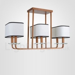 Moderne zeitgenössische 6 Licht Single Tier Kronleuchter Lampe Licht