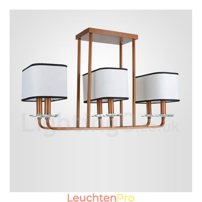 Moderne zeitgenössische 6 Licht Single Tier Kronleuchter Lampe Licht