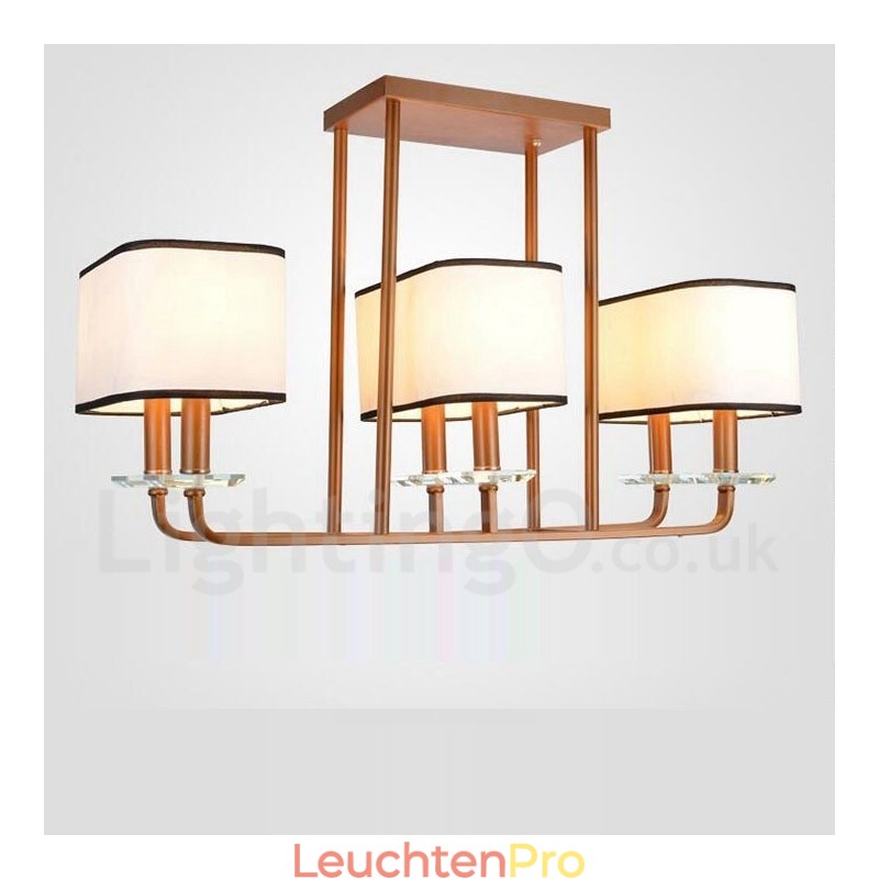 Moderne zeitgenössische 6 Licht Single Tier Kronleuchter Lampe Licht