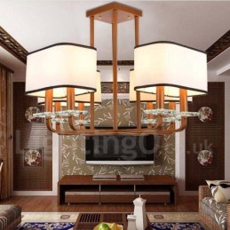 Moderne zeitgenössische 8 Licht Single Tier Kronleuchter Lampe Licht