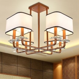 Moderne zeitgenössische 8 Licht Single Tier Kronleuchter Lampe Licht