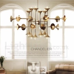 24 Licht Kronleuchter Lampe Moderne zeitgenössische Stil Licht