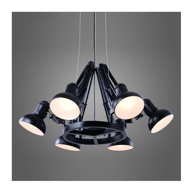 6 Licht Moderne Zeitgenössische Single-Tier Kronleuchter Lampe Licht