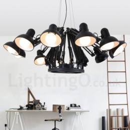 12 Licht Moderne Zeitgenössische Single-Tier Kronleuchter Lampe Licht