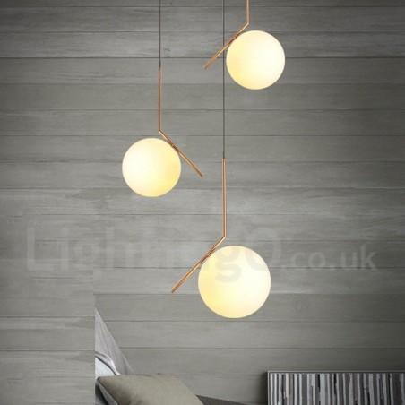 1-flammige, moderne Pendelleuchte mit Glasschirm 1-flammige, moderne Pendelleuchte mit Glasschirm