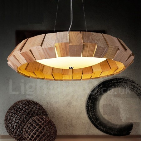Moderne zeitgenössische Holz Pendelleuchte Moderne zeitgenössische Holz Pendelleuchte