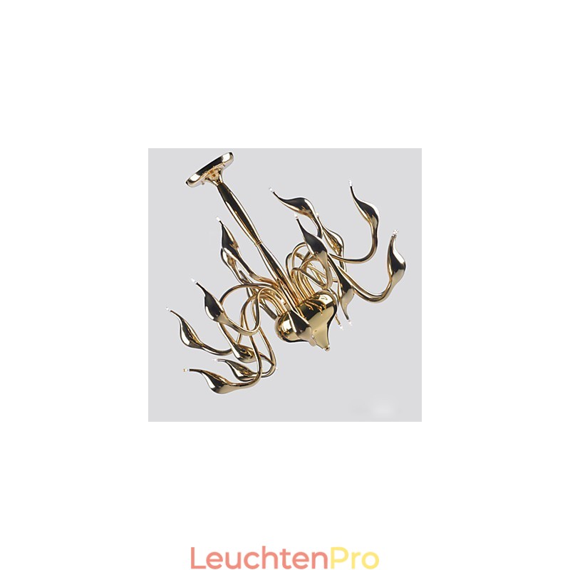 Moderne Kronleuchter Licht 18 Lichter G4 Vergoldung