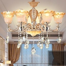 Europäischer Stil Retro Kristall Pendelleuchte Americange Lampe