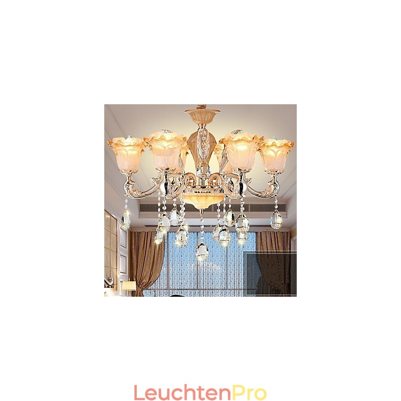 Europäischer Stil Retro Kristall Pendelleuchte Americange Lampe