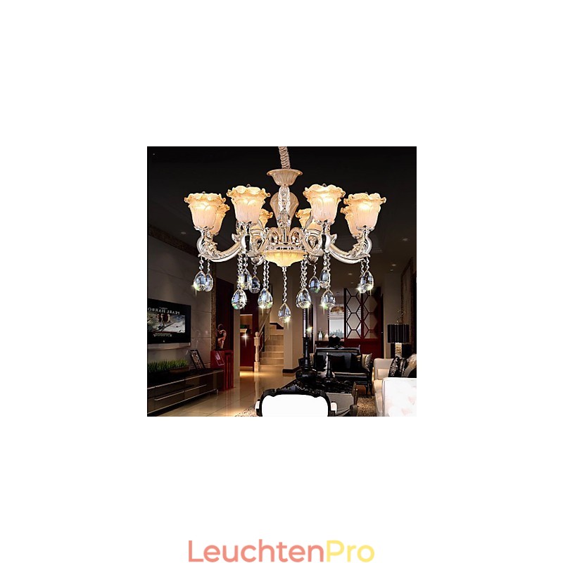 Europäischer Stil Retro Kristall Pendelleuchte Americange Lampe
