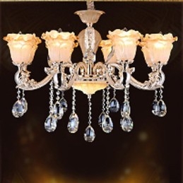 Europäischer Stil Retro Kristall Pendelleuchte Americange Lampe