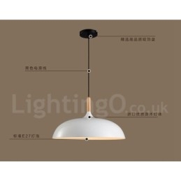 Moderne Pendelleuchte aus Metall für Schlafzimmer mit 1 Licht