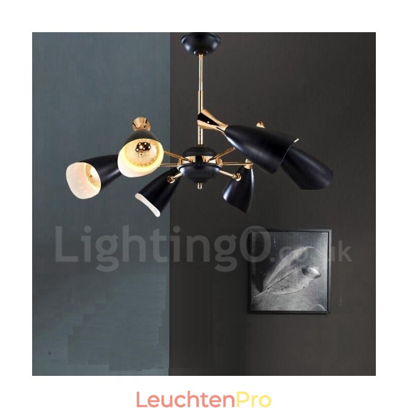 Moderne zeitgenössische 6-Licht-Kronleuchterlampe