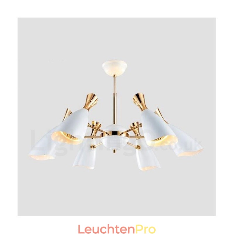 Moderne zeitgenössische 6-Licht-Kronleuchterlampe