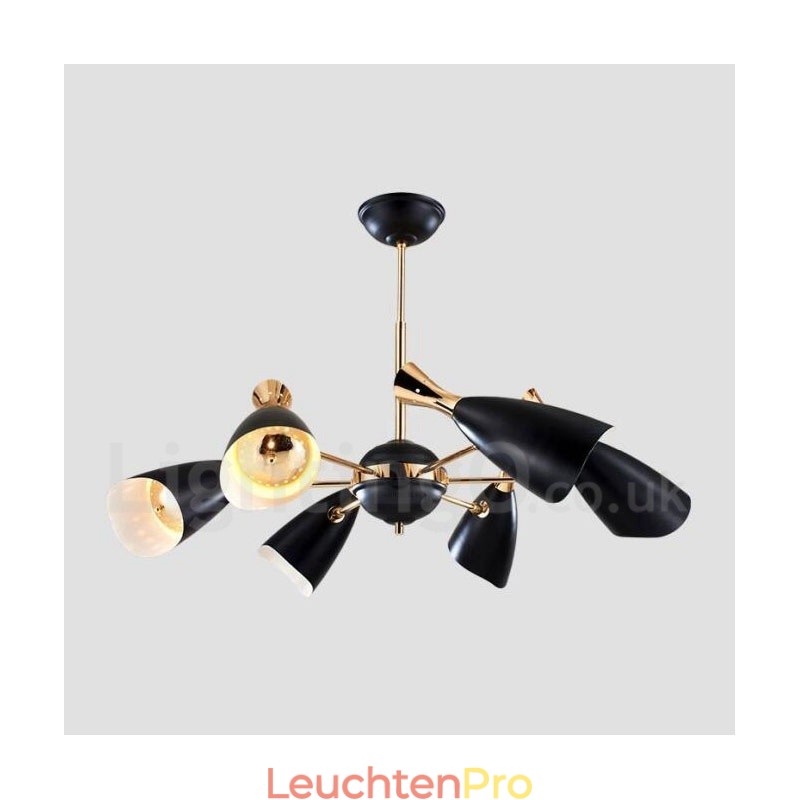 Moderne zeitgenössische 6-Licht-Kronleuchterlampe