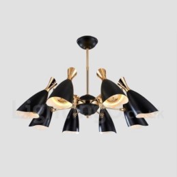 Moderne zeitgenössische 8-Licht-Kronleuchterlampe