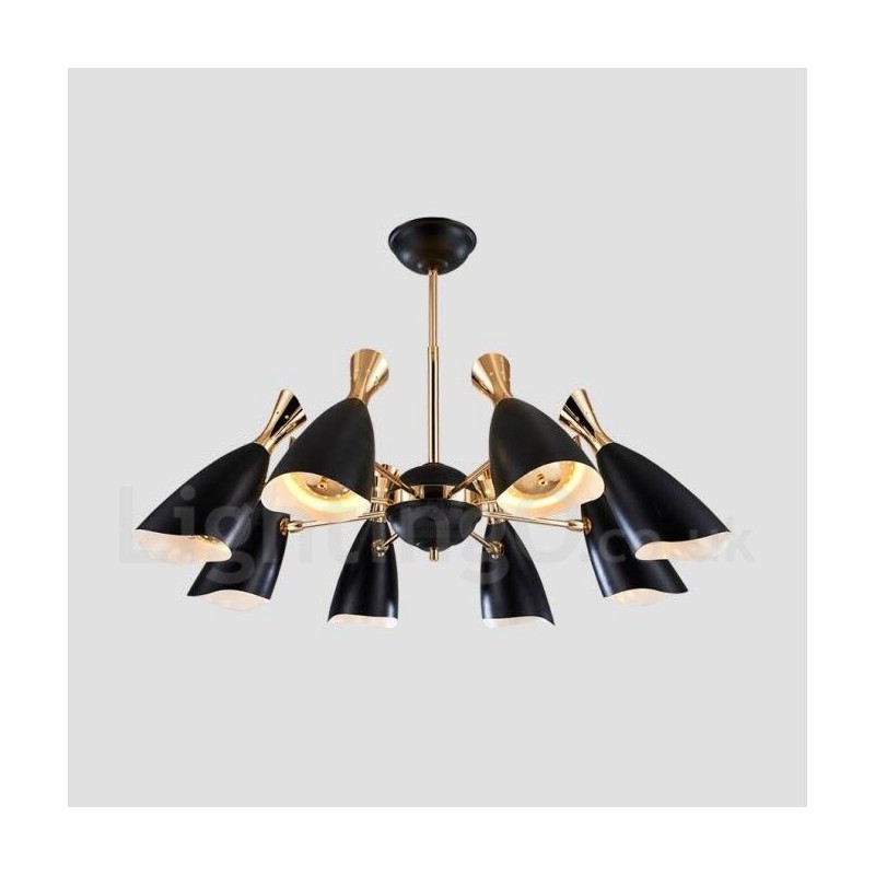 Moderne zeitgenössische 8-Licht-Kronleuchterlampe