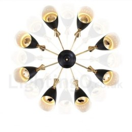 Moderne zeitgenössische 8-Licht-Kronleuchterlampe