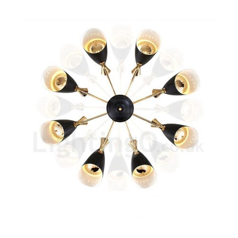 Moderne zeitgenössische 8-Licht-Kronleuchterlampe